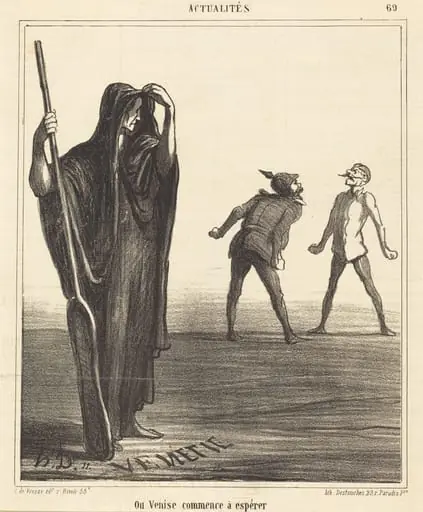 Ou Venise commence a espérer, by Honoré Daumier