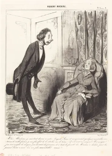 Oui, Madame, je suis tout dévoué a notre... Prince..., by Honoré Daumier