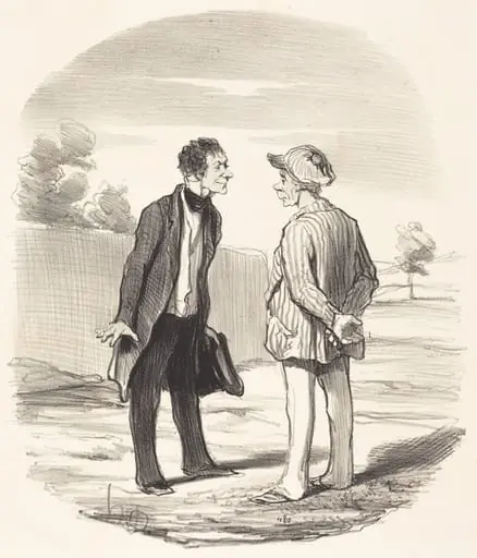 Oui, monsieur Gimblet, l'ordre ne sera... rétabli..., by Honoré Daumier