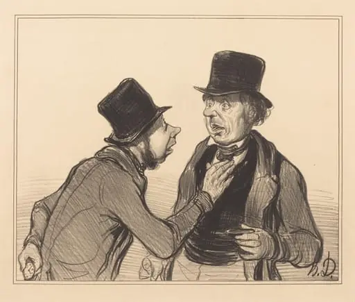 Oui Monsieur vous n'êtes pas de Paris..., by Honoré Daumier