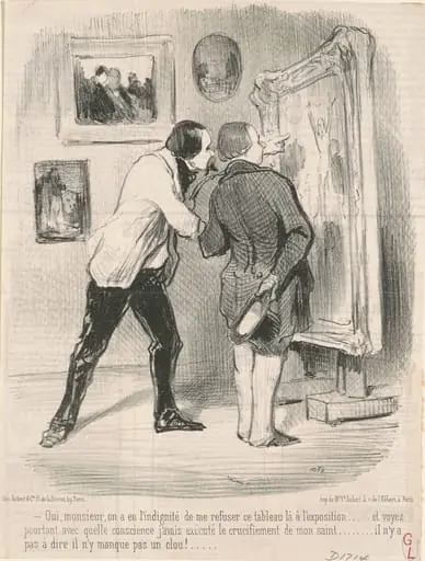 Oui ... on a eu l'indignité de me refuser ce tableau ..., by Honoré Daumier