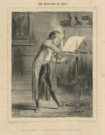 Paganini moderne ..., by Honoré Daumier