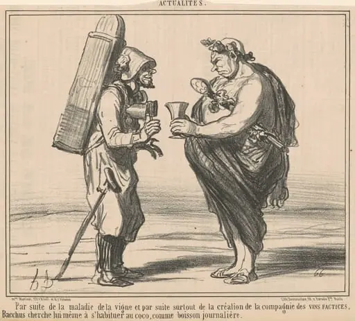 Par suite de la maladie de la vigne, by Honoré Daumier