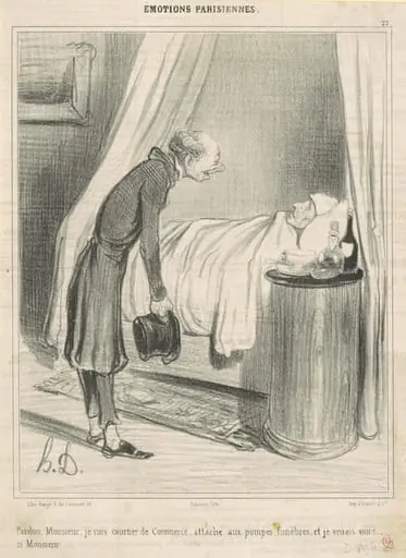 Pardon...je suis courtier de commerce..., by Honoré Daumier
