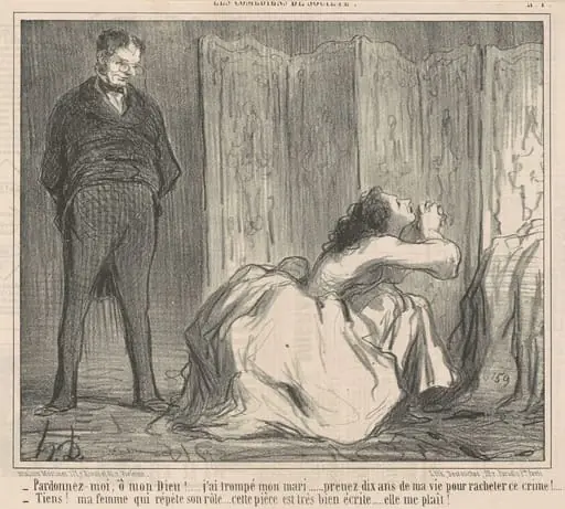 Pardonnez-moi, o mon dieu! ..., by Honoré Daumier