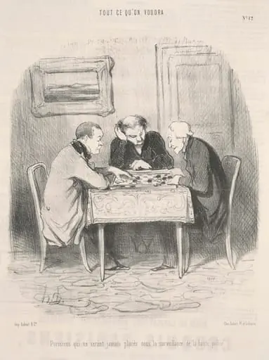 Parisiens qui ne seront jamais ... sous la surveillance ..., by Honoré Daumier