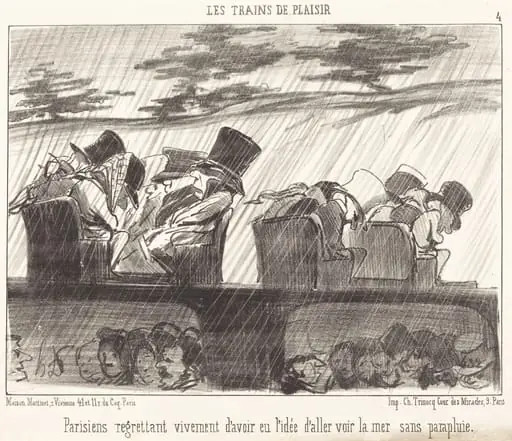 Parisiens regrettant vivement..., by Honoré Daumier
