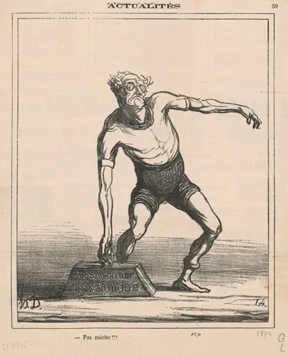 Pas mèche!!!, by Honoré Daumier