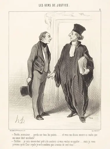 Perdu, monsieur... perdu sur tous les points..., by Honoré Daumier