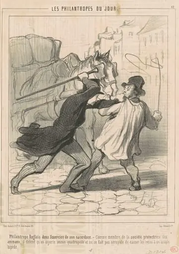 Philantrope anglais dans l'exercice ..., by Honoré Daumier