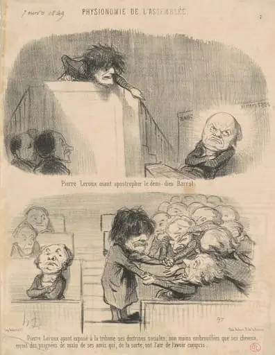 Pierre Leroux Osant apostrophe ..., by Honoré Daumier