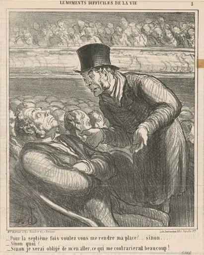 Pour la septième fois voulez-vous me rendre ..., by Honoré Daumier