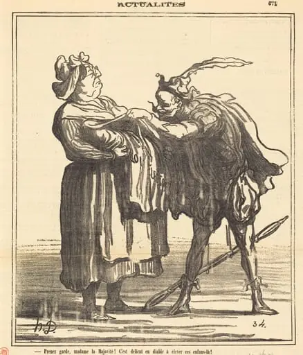 Prenez garde, madame la Majorité!, by Honoré Daumier