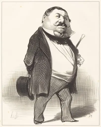 Prince Lucien Murat, by Honoré Daumier