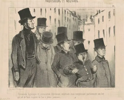 Promenade hygiénique et sentimentale ..., by Honoré Daumier