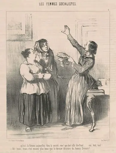 Qu'est la femme aujourd'hui dans la société ..., by Honoré Daumier