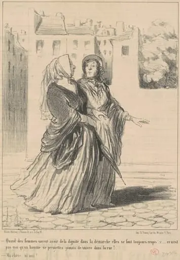 Quand des femmes savent avoir ..., by Honoré Daumier