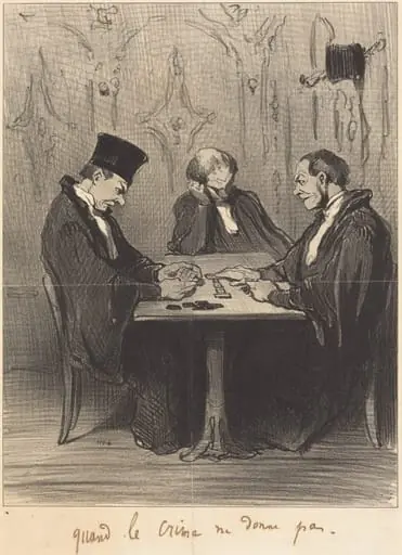 Quand le crime ne donne pas, by Honoré Daumier
