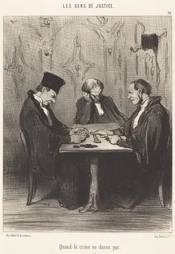 Quand le crime ne donne pas, by Honoré Daumier