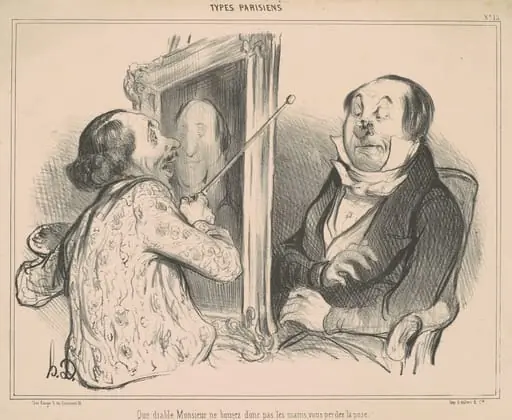 Que Diable Monsieur Ne Bougez donc pas..., by Honoré Daumier
