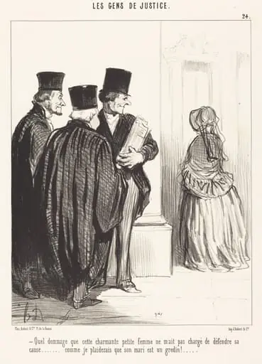 Quel dommage que cette charmante... femme..., by Honoré Daumier