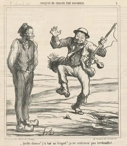 Quelle chance! J'ai tué un frquet!, by Honoré Daumier