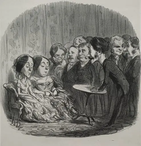 Rapping Spirits, by Honoré Daumier