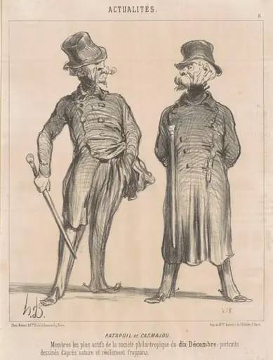 Ratapoil et Casmajou, by Honoré Daumier