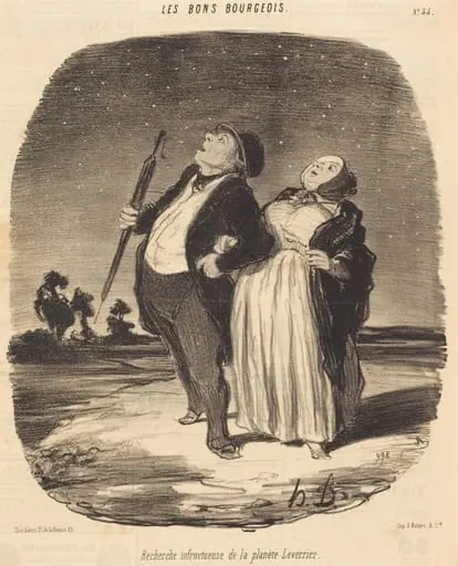 Recherche infructueuse de la planète Leverrier, by Honoré Daumier