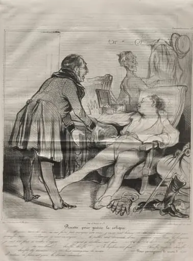Recipe to Cure Colic, by Honoré Daumier