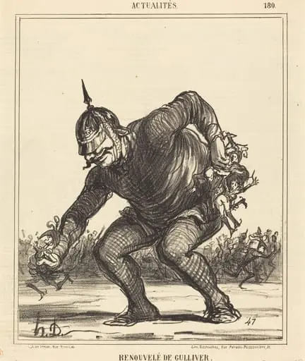 Renouvele de Gulliver, by Honoré Daumier