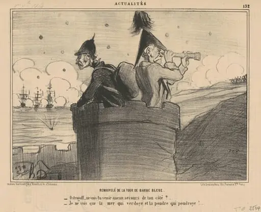 Renouvelé de la tour barbe bleue, by Honoré Daumier