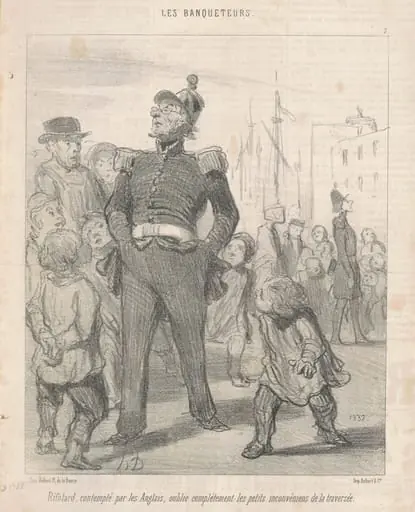 Rifolard ... oublie ... les inconvénients de la traversée, by Honoré Daumier