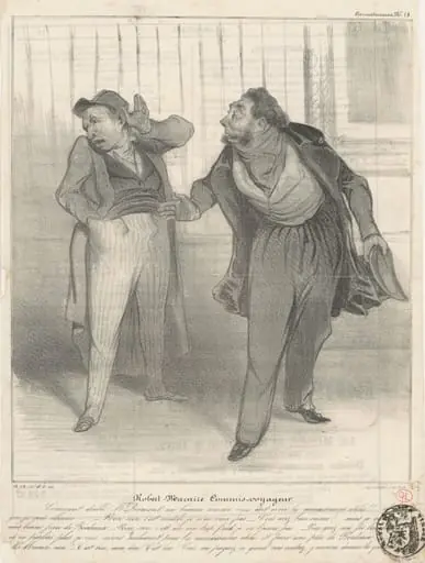 Robert Macaire commis-voyageur, by Honoré Daumier