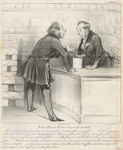Robert Macaire Directeur, by Honoré Daumier
