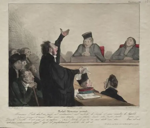 Robert-Macaire, lawyer, by Honoré Daumier