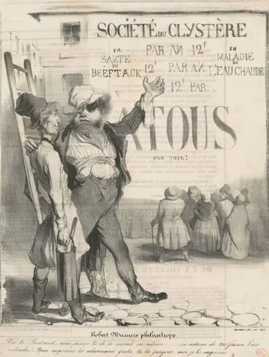 Robert Macaire philantrope, by Honoré Daumier