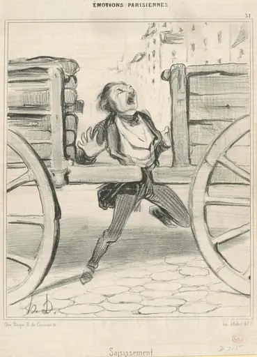 Saisissement, by Honoré Daumier