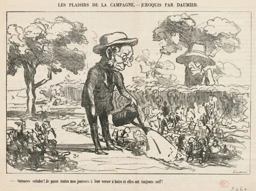 Satanées salades ..., by Honoré Daumier