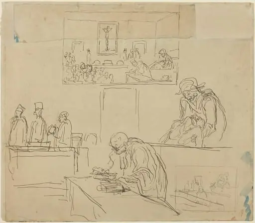 Scene of the Tribunal (The Verdict), by Honoré Daumier