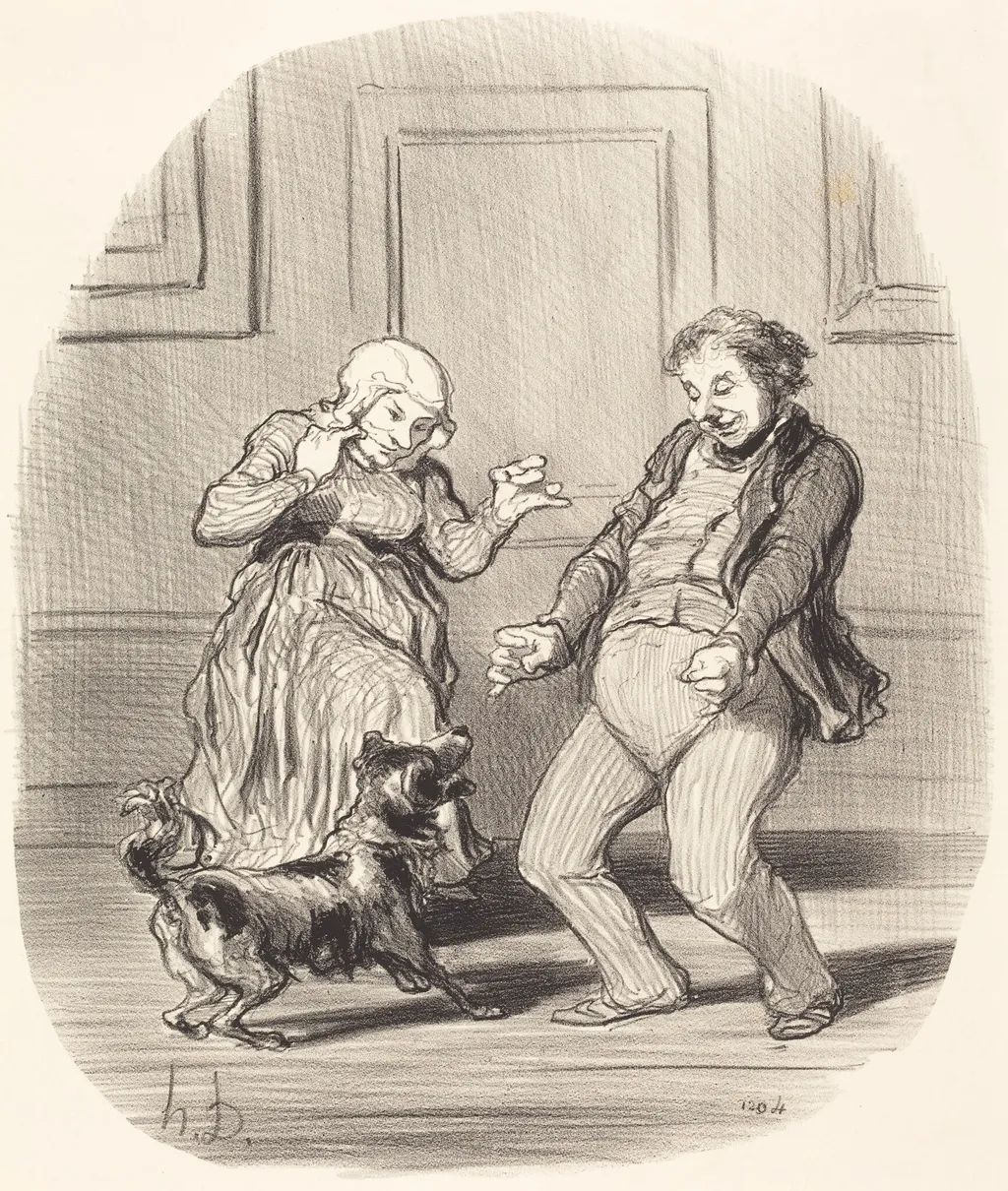 Se réjouissant... de la fin de la Canicule, by Honoré Daumier, ink, 1852