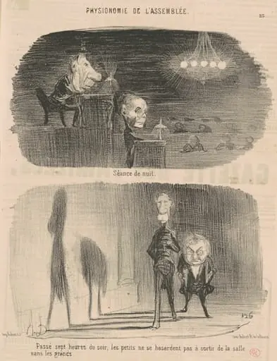 Séance de nuit, by Honoré Daumier