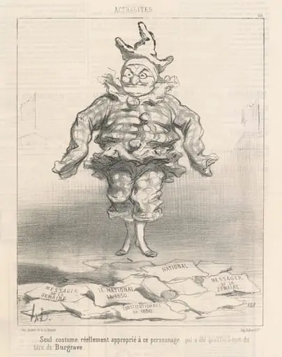 Seul costume ...approprié a ce personnage, by Honoré Daumier