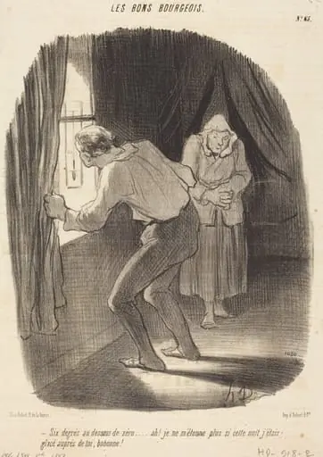 Six degrés au-dessous de zéro..., by Honoré Daumier