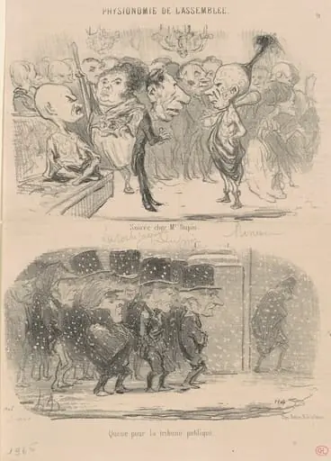 Soirée chez M. Dupin, by Honoré Daumier