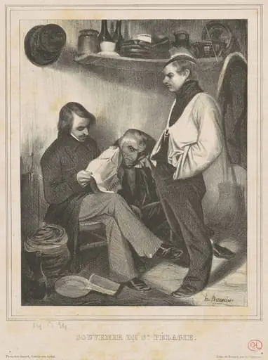 Souvenir de Ste. Pélagie, by Honoré Daumier