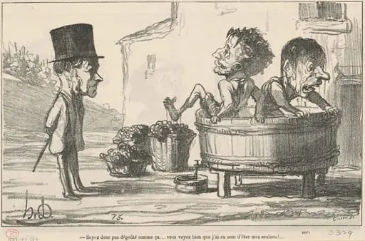 Soyez donc pas dégouté comme ca ..., by Honoré Daumier