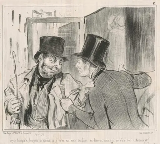 Soyez tranquille bourgeois, on connait, by Honoré Daumier