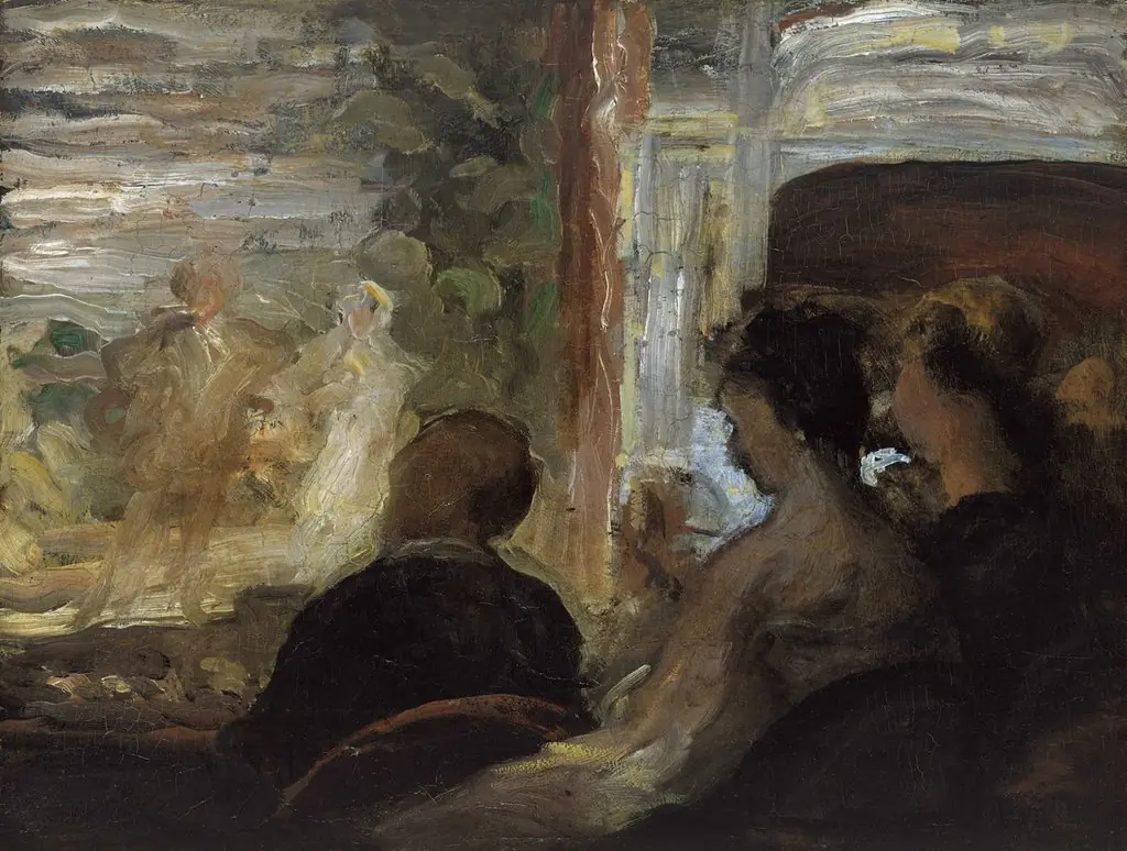 Spectators in the Theatre, by Honoré Daumier