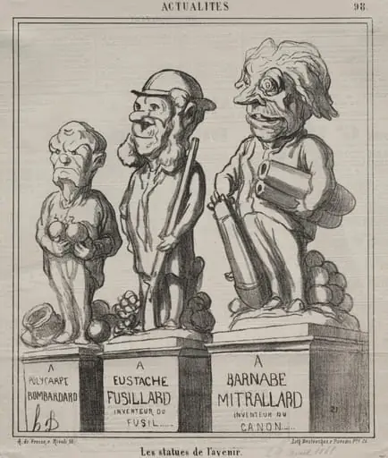 Statues of the future, by Honoré Daumier